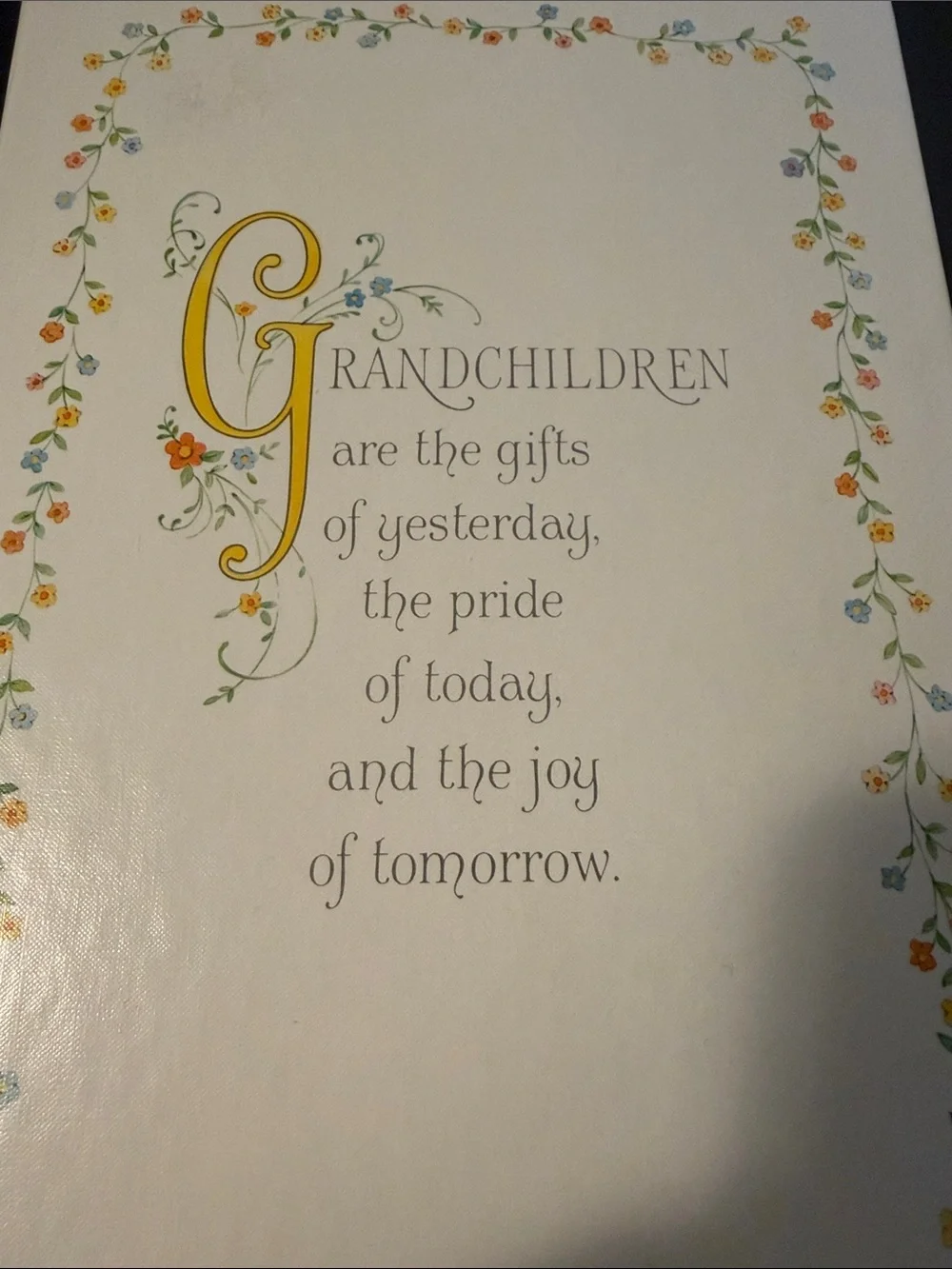 Floral 'Grandchildren' Photo Album